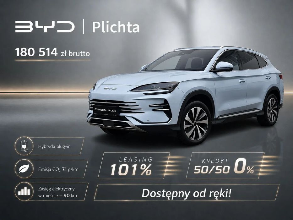 BYD Seal U Napęd 4x4, bogate wyposażenie, duży rabat, dostępny od ręki, 323 KM