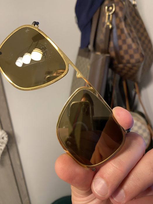 Louis Vuitton Satellite,LV okulary meskie przeciwsłoneczne zlote