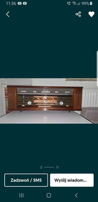 Bardzo Duże Radio Lampowe z 1964 r Philips B7X44A Stan Kolekcjonerski