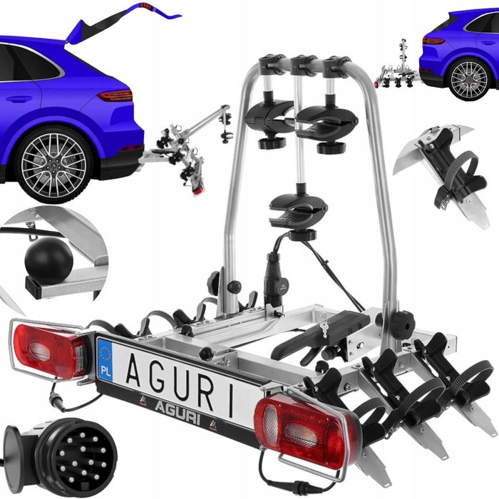 Bagażnik rowerowy platforma na hak Aguri Crusier 3 Praga