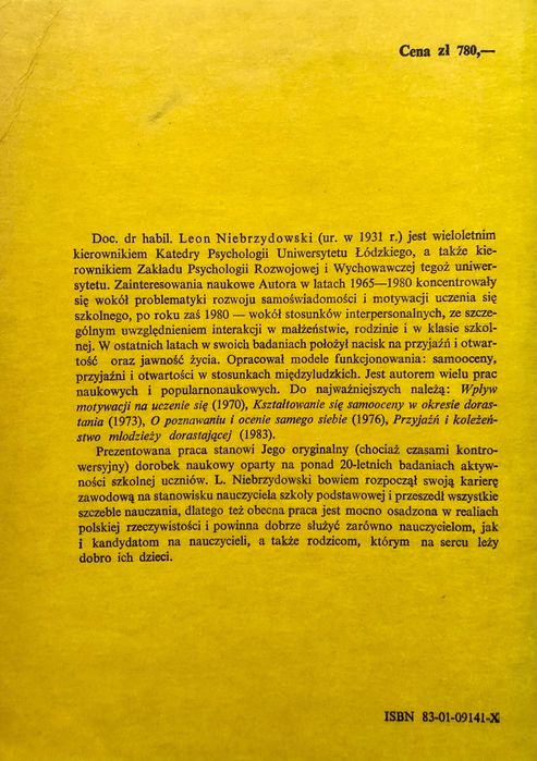 "Psychologia wychowawcza" L.Niebrzydowski