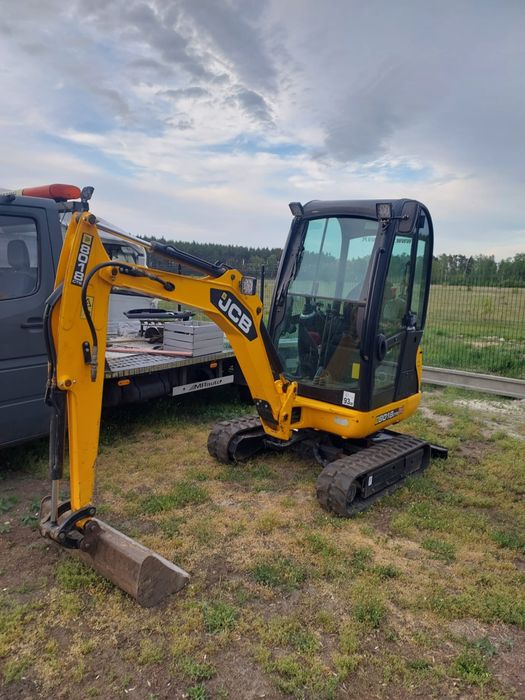 JCB Mini koparka 8018 3 Łyzki stan idealny mozliwosc zakupu auto lawety do mini koparki