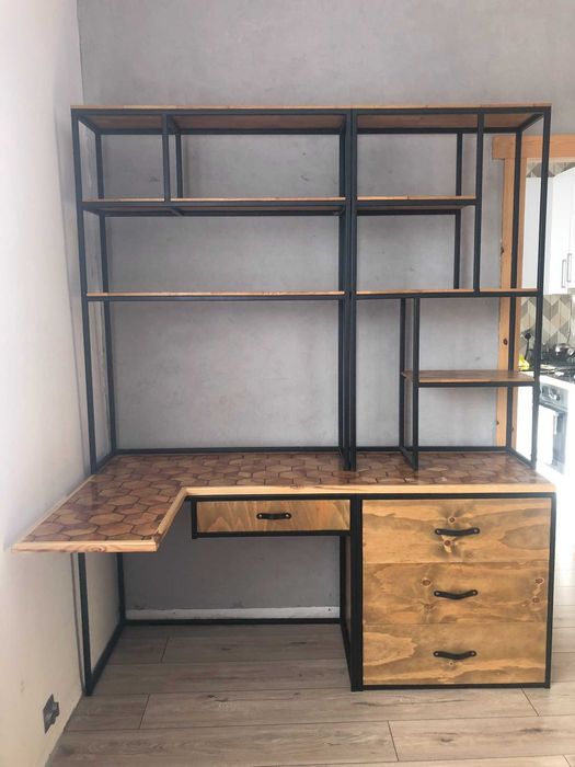 Toaletka, regał, biurko, LOFT, rustykalna, żywica,