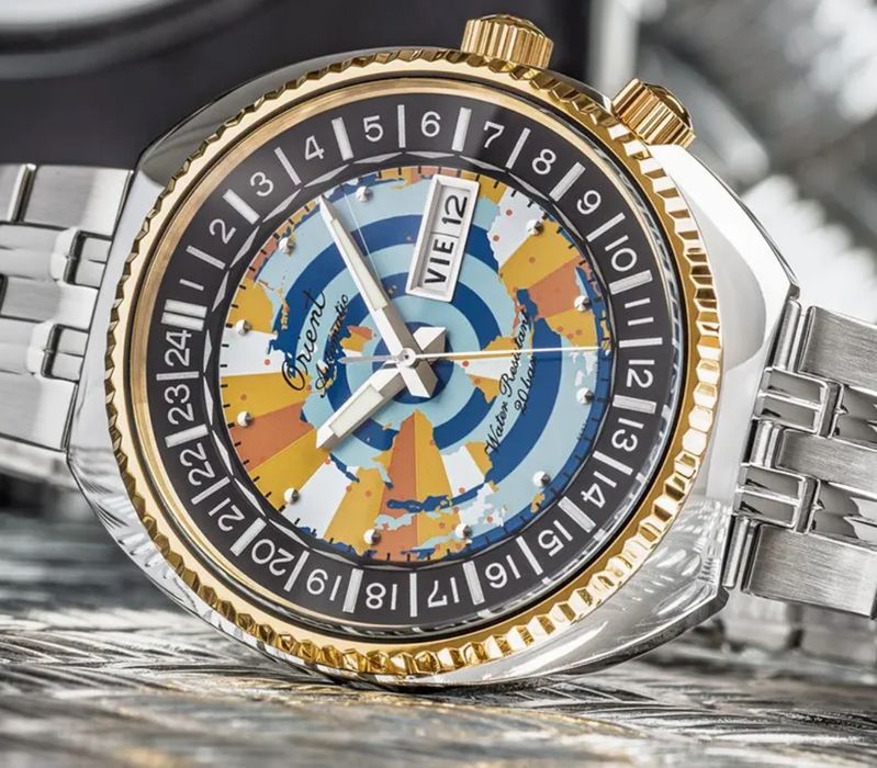 Orient World Map Revival 1969 RA-AA0E08Y 43,5mm Limited Edition