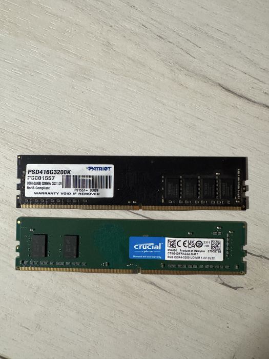 Продаю оперативную память DDR4 2х8GB 3200Mhz