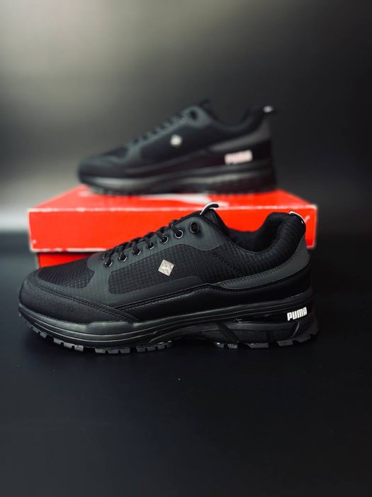 Мужские кросовки puma чорние осенние кросівки чоловічі пума осінь
