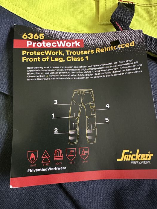 Zestaw Hi-End Snickers ProtecWork  rozm 52 L spodnie 6365 kurtka 1360