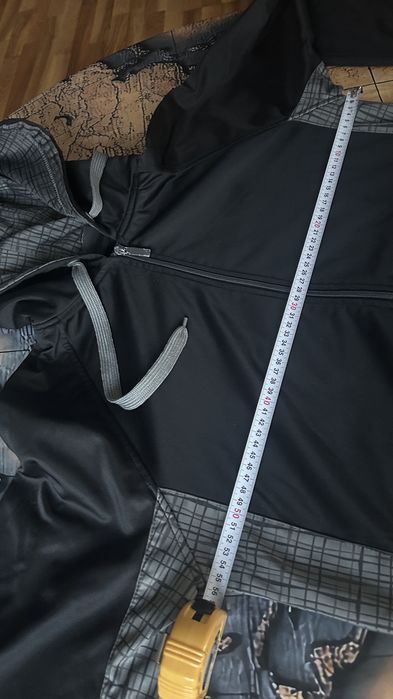 Bluza z kapturem, L, czarna, szara
