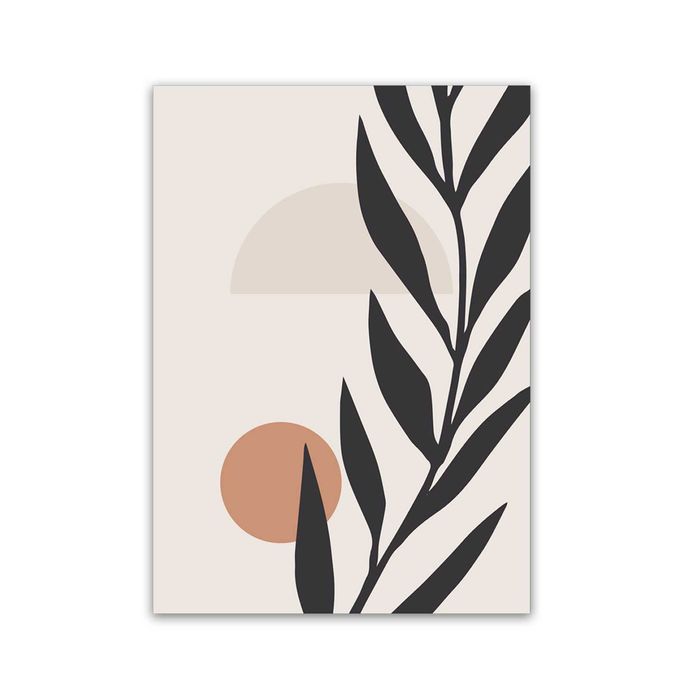 Zestaw plakatów 40x50 cm 3 szt. boho liście salon sypialnia