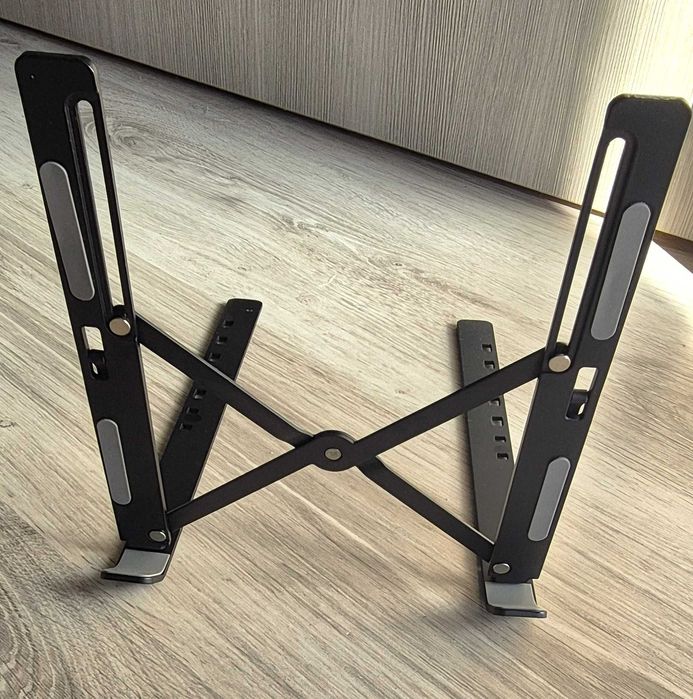 Stojak uchwyt na tablet laptop z aluminium, regulacja, 10-17 cali