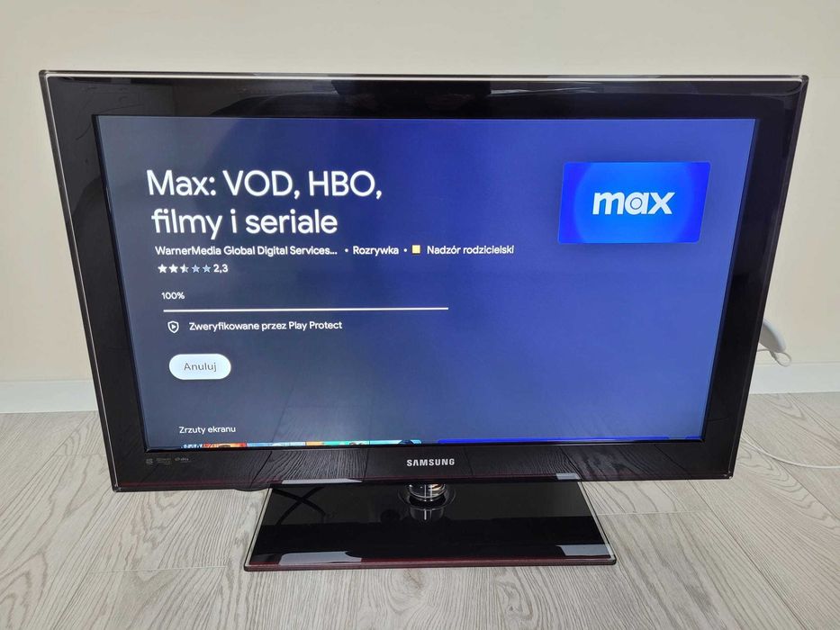 TV Samsung FULL HD 32" - 100% SPRAWNY + Przystawka Google TV 4.0