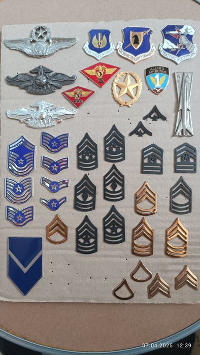 Знаки,значки армии СЩА