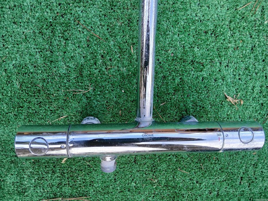 System prysznicowy GROHE z termostatem i deszczownicą – Komplet!