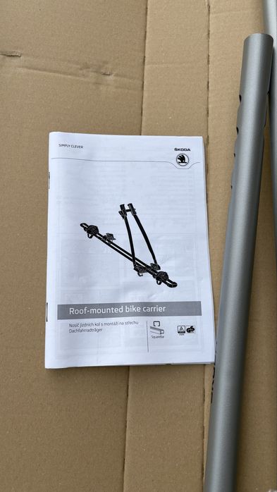 Bagażnik rowerowy na dach (oryginalny - Skoda) - 3 SZTUKI