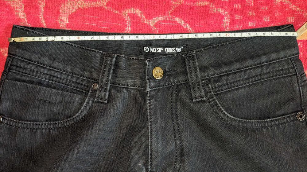 Оригинальные зимние чёрные джинсы Takeshy Kurosawa (Италия) 30 размер
