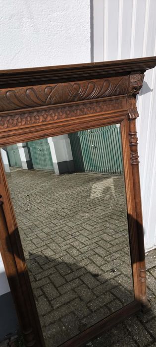 Lustro antyk dębowe