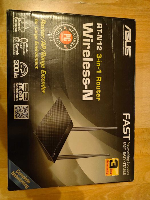 Router Asus RT-N12 N300 2.4 GHz 3w1 (stan b.dobry)