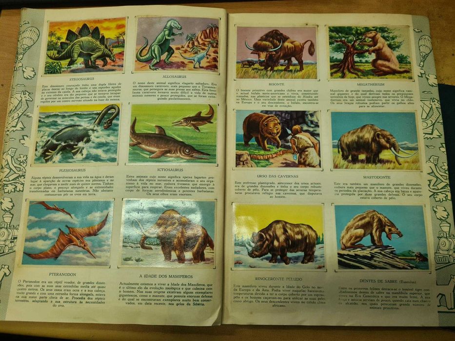 Caderneta c/ 250 cromos Enciclopédia Cultura