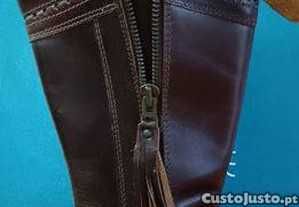 Botas cabedal cano alto homem/mulher nº 37 #