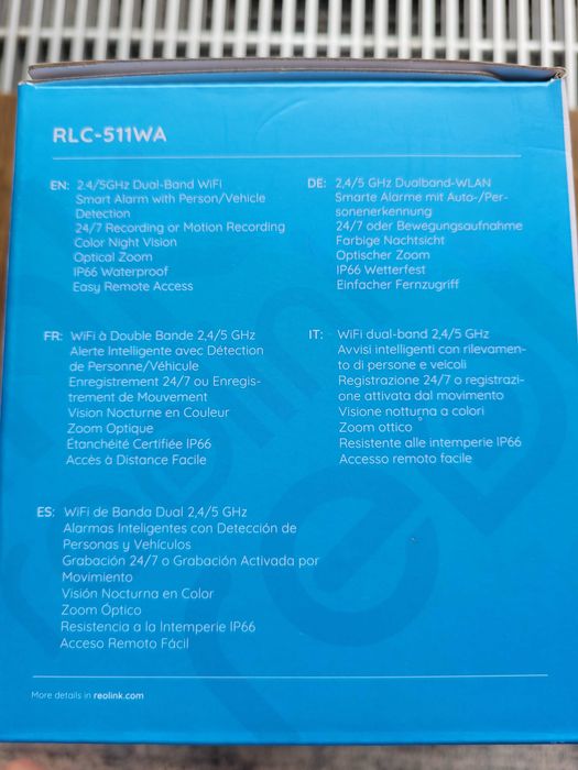 Kamera Reolink RLC - 511WA Nowa!!!