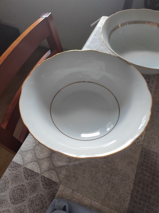 Conjunto Vista alegre fio dourado