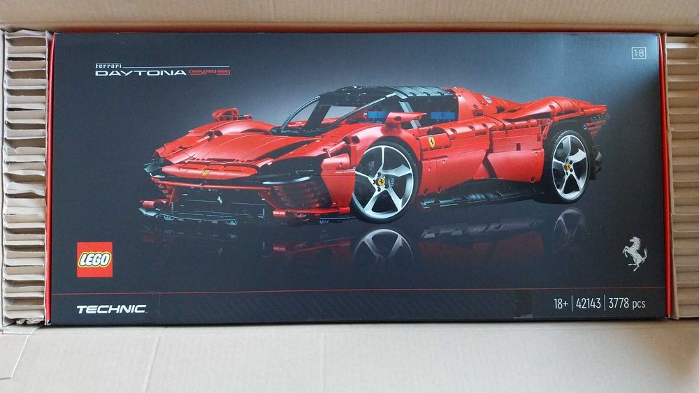 LEGO Technic 42143 Ferrari Daytonai 42083 Bugatti Chiron PUSTE KARTONY