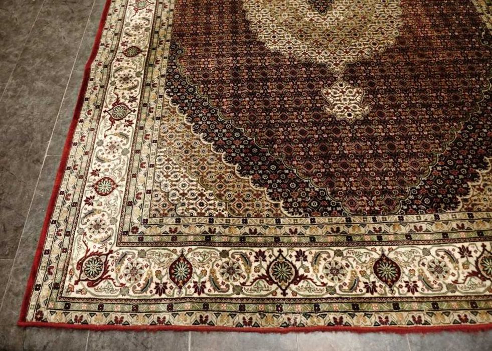 Raro Tapete Persa TABRIZ, feito à mão com lã s/algodão, 325cm x 241cm