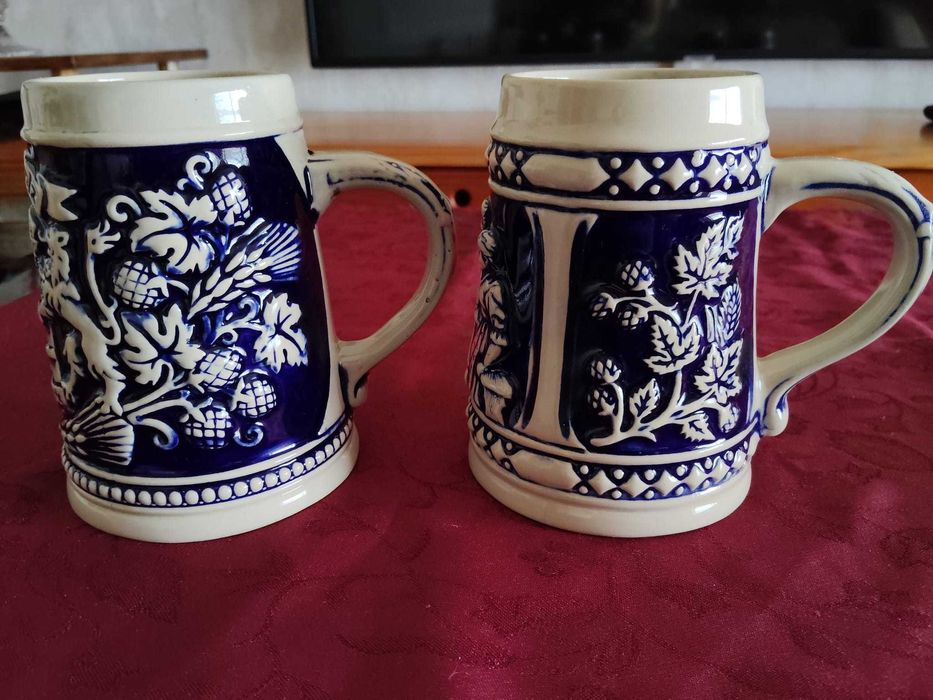 Canecas azuis Alemãs