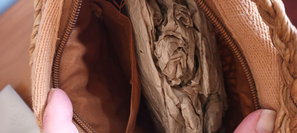 Carteira palha - Nova!