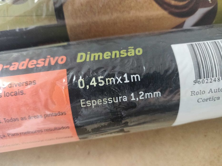 Rolos autocolante de cortiça