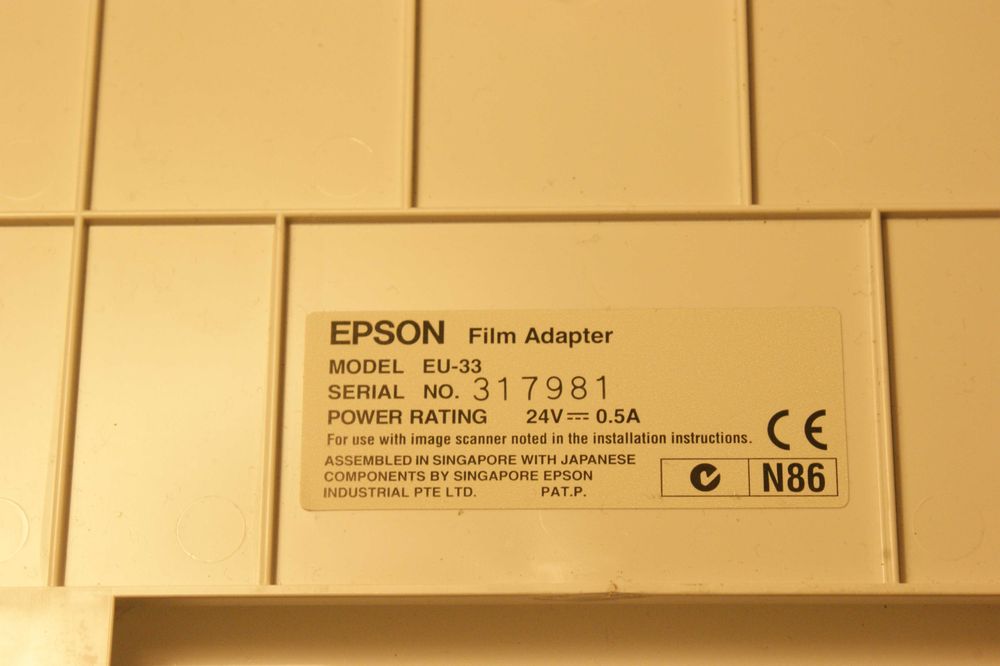 skaner Epson przystawka e-33, digitalizacja slajdów i negatywów, komplet, pudełko