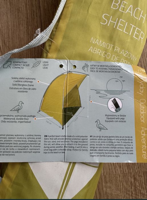 Namiot plażowy.Nowy