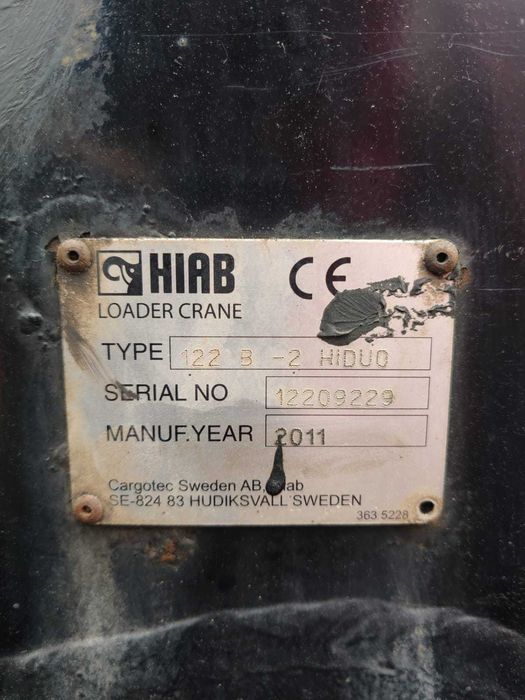 Продам маніпулятор Hiab 122 , 2011 рік