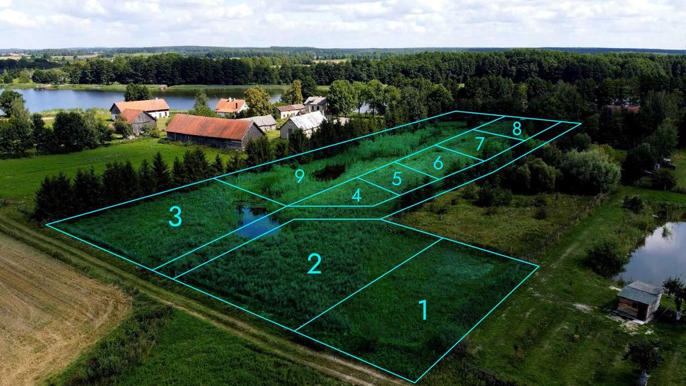 Działka nad jeziorem Brajnickim