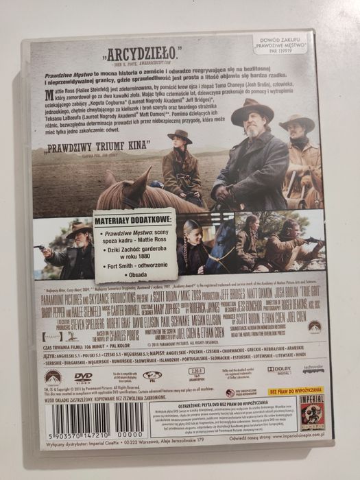 Prawdziwe męstwo - płyta DVD