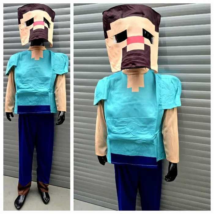Steve z Minecraft ekstra strój przebranie dla chłopca rozm M