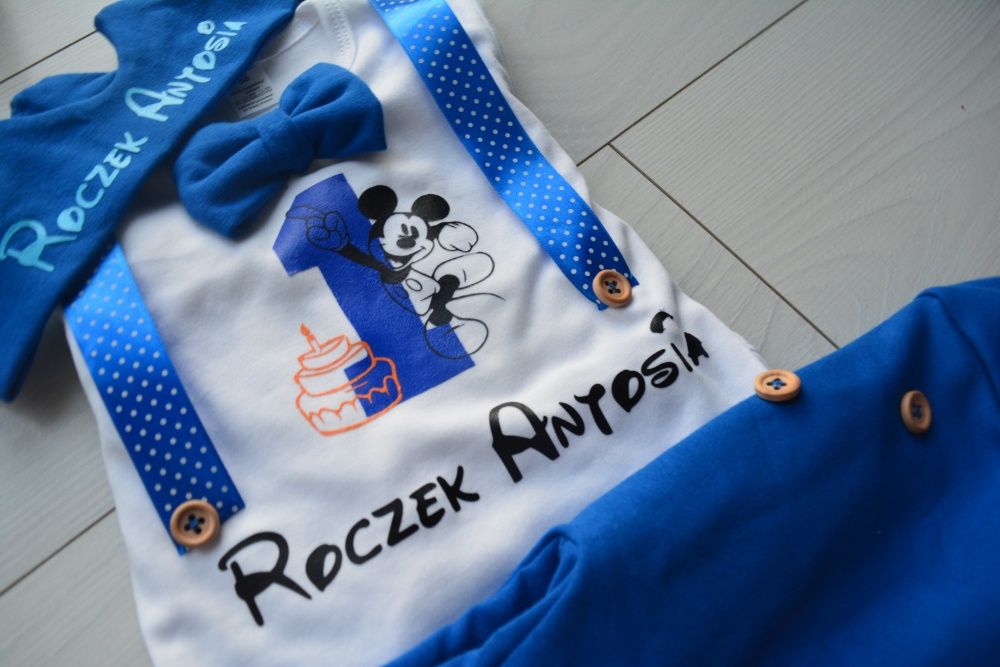 Komplet dla chłopca elegancik roczek pierwsze urodziny