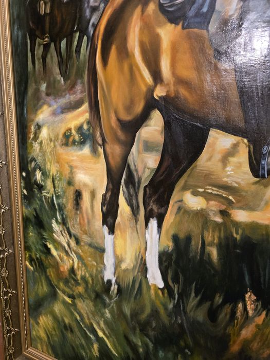 Obraz Piłsudski na Kasztance Kossak replika płótno olej