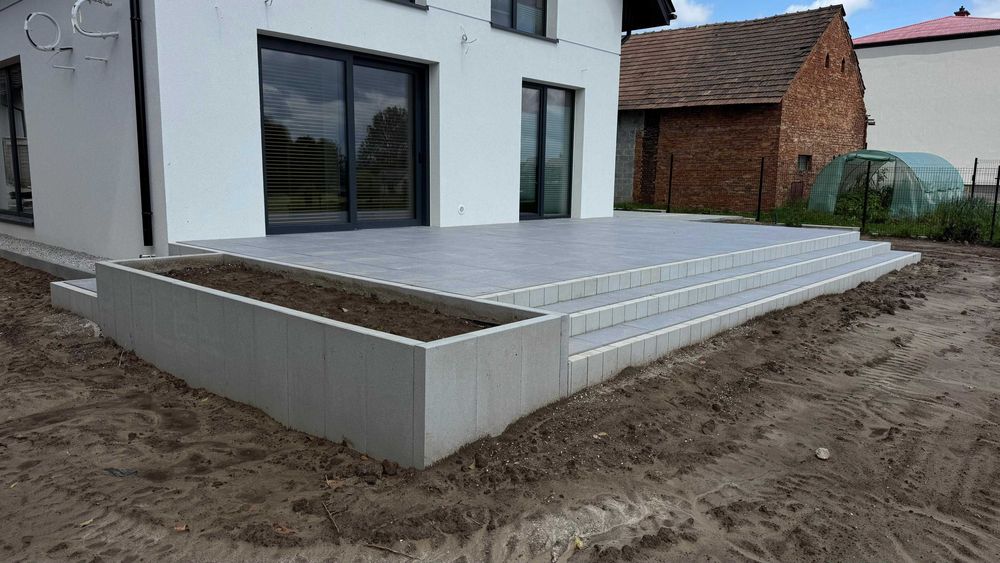 Ukladanie kostki, tarasów, geokrat, utwardzanie podłoża.