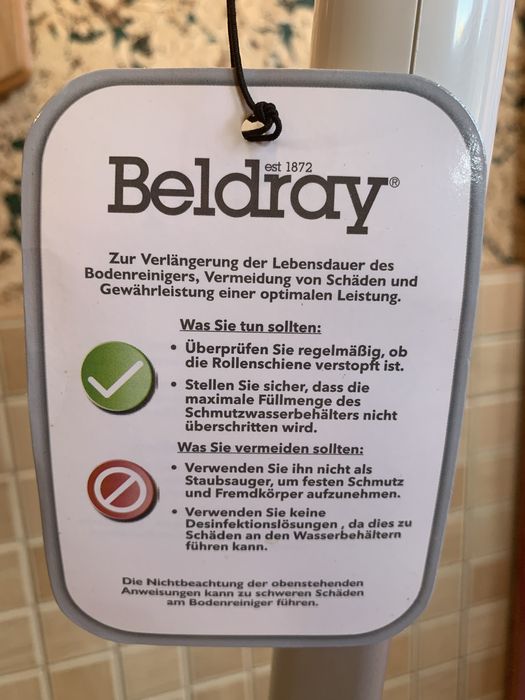 Моющий аккумуляторный пылесос Beldray