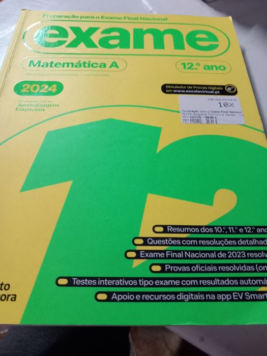 Preparação exame matematica A