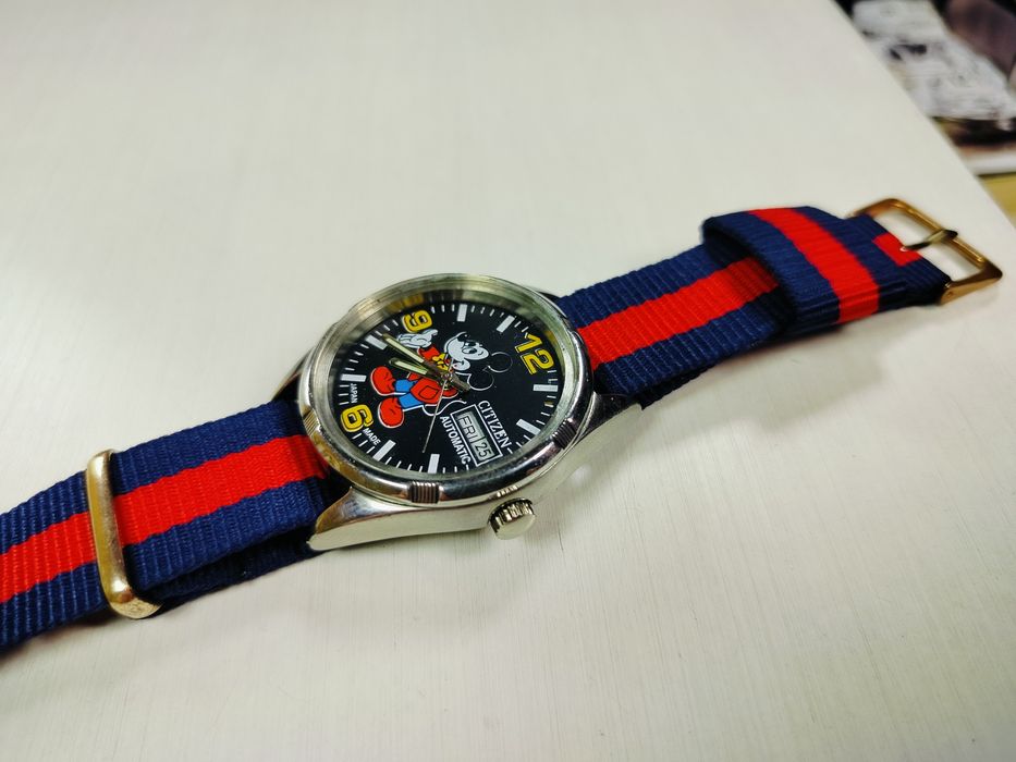 Zegarek Citizen vintage Mickey Mouse automatyczny automat Myszka Miki