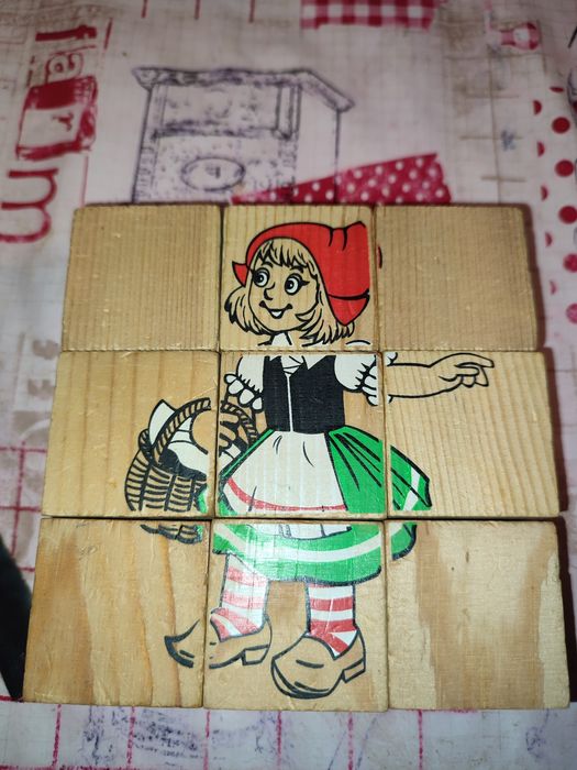 Кубики деревянные сказки