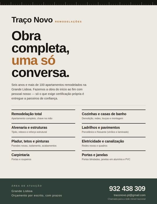 Remodelações completas de interiores