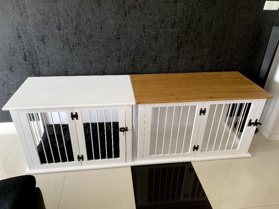 Klatka kennelowa drewniana dla psa