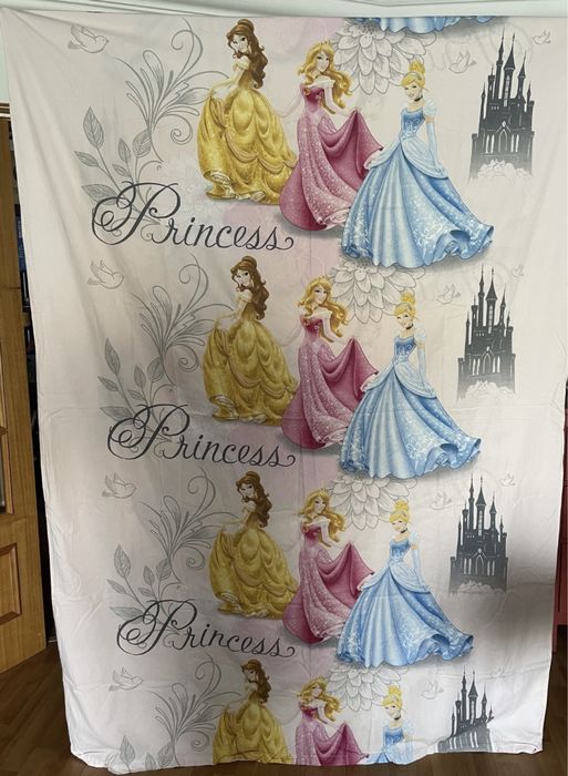 Princess Disney - Capa de edredão e fronha de almofada