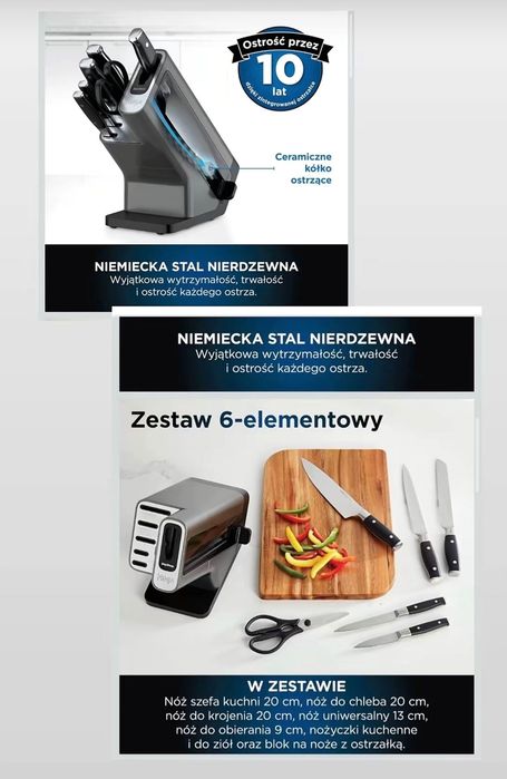 Zestaw noży kuchennych