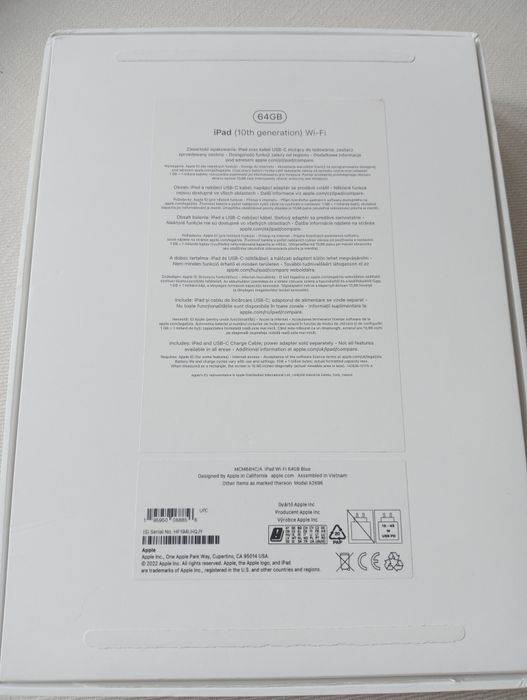 Niebieski iPad 10 generacji