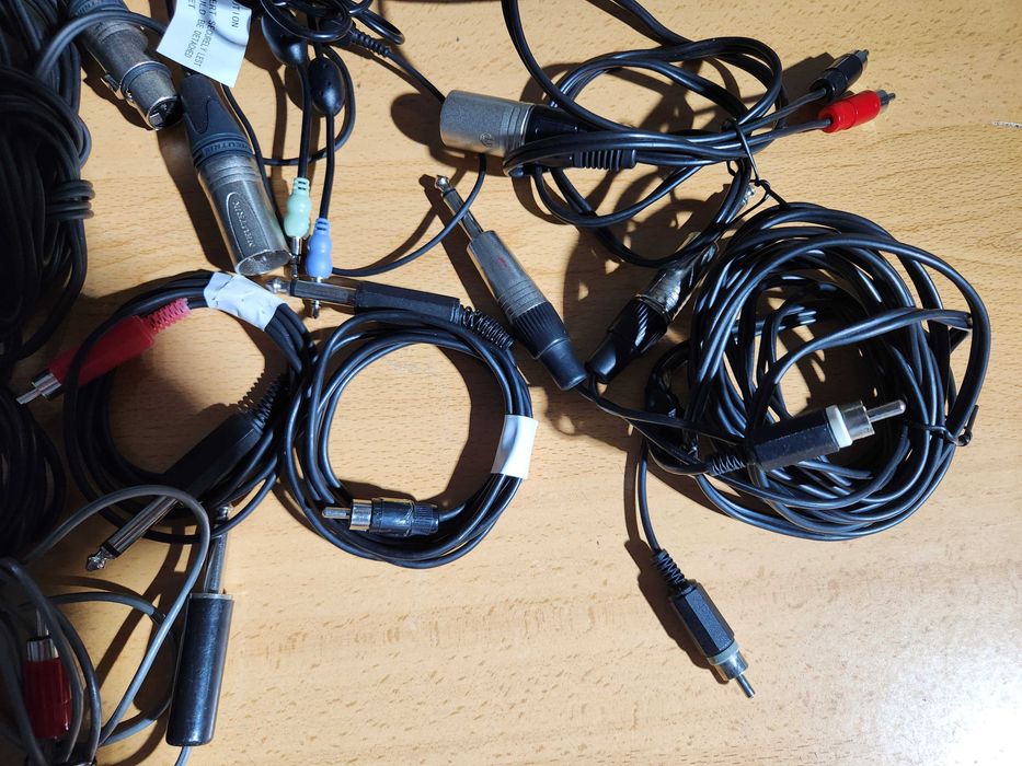 Cabos Áudio XLR,RCA,Jack