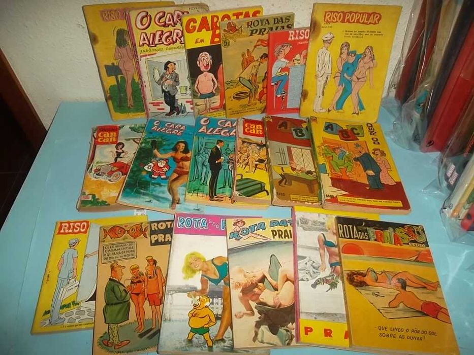 162 Livros de Bolso de Humor Picante e Cartoon anos 50/60/70